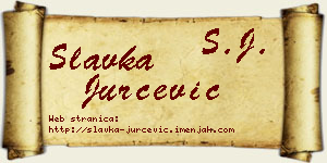 Slavka Jurčević vizit kartica